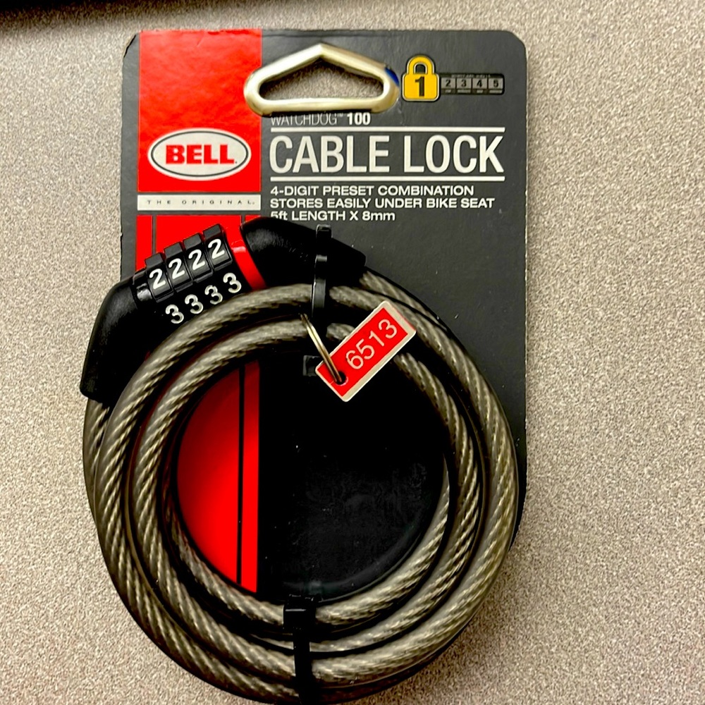 Bell Cable Lock 8mm 5ft